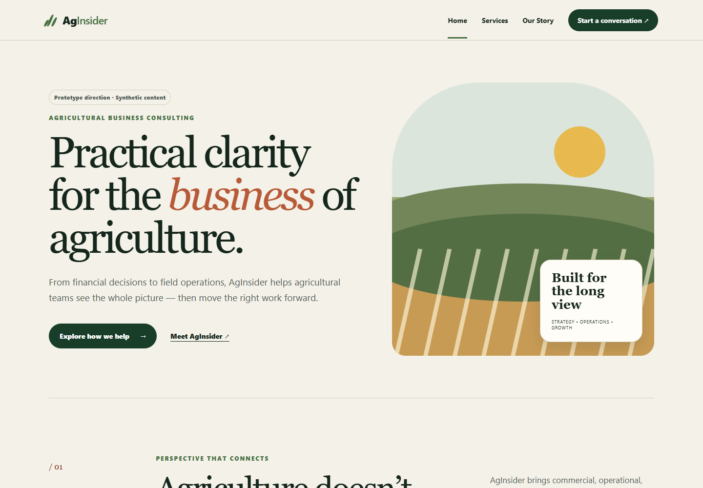 Agricultural Advisory prototype screenshot