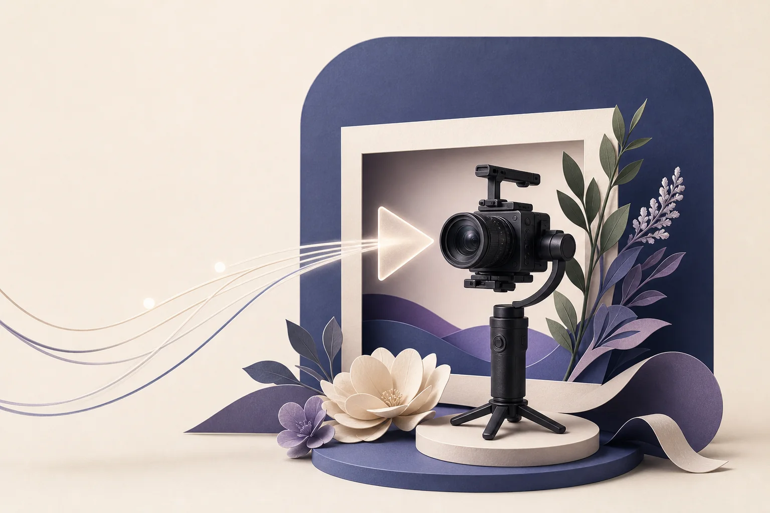 A wedding filmmaker preparing an accessible video page with a clear story and play control